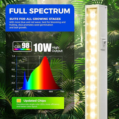 Barrina Grow Lights for Indoor Plants Full Spectrum, 2ft 40W, T5 Plant Lights - Image 4