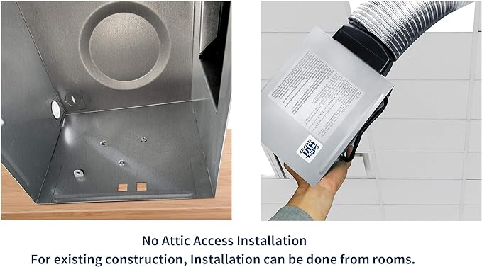 Tech Drive Very Quiet Bathroom Exhaust Fan - Image 3