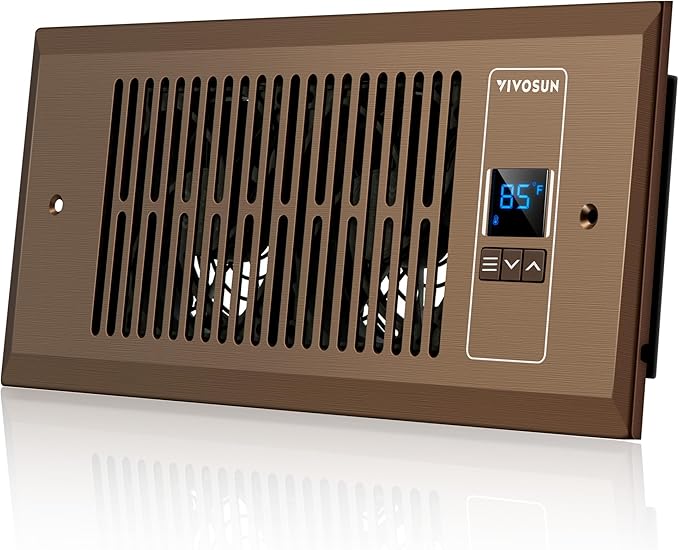 VIVOSUN Quiet Register Booster Fan 4”×10”, Smart Register Vent by VIVOSUN