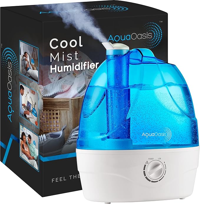 AquaOasis® Cool Mist Humidifier Quiet Ultrasonic Humidifiers by AquaOasis