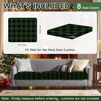 8Pcs High Elastic Sofa Seat Cushion Cover - Image 2