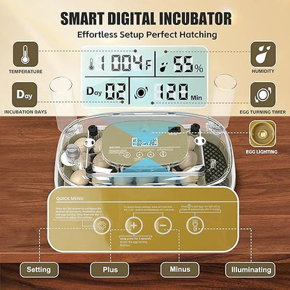 Incubators for Hatching Eggs, 24 Egg Incubator - Image 2