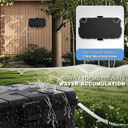 Flemoon Medium Outdoor Electrical Box, IP54 Waterproof Extension Cord Cover w/6 - Image 6
