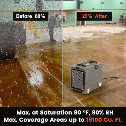 Abestorm LGR Commercial Dehumidifier, 180 PPD Crawl Space Dehumidifier - Image 5
