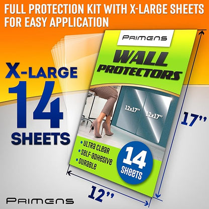 Wall Protector Sheets for Painted Wall. Clear Plastic Adhesive Film Stickers - Image 5