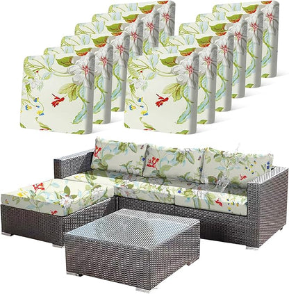 12 Pcs Stretch Sofa Cushion Cover by CALBODE