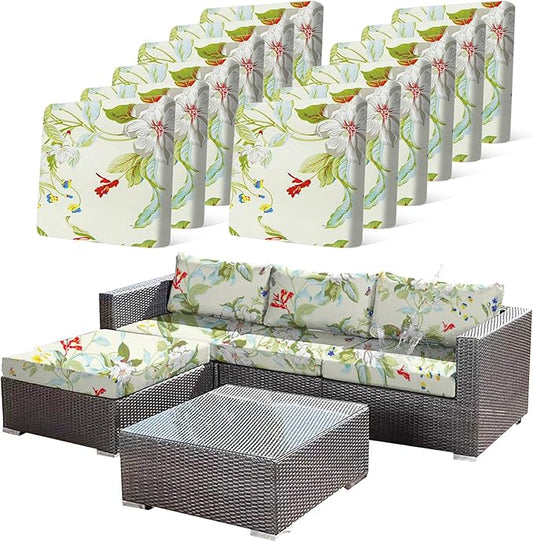 12 Pcs Stretch Sofa Cushion Cover by CALBODE