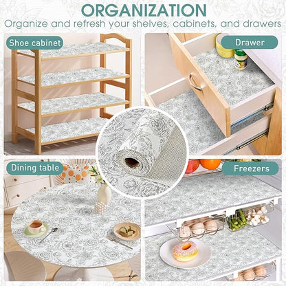 Drawer and Shelf Liner, Non-Slip Kitchen Cabinet Liners Non-Adhesive Thick - Image 7