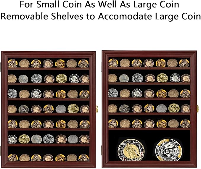 Jinchuan Military Challenge Coin Display Case Lockable Cabinet Rack Holder - Image 3