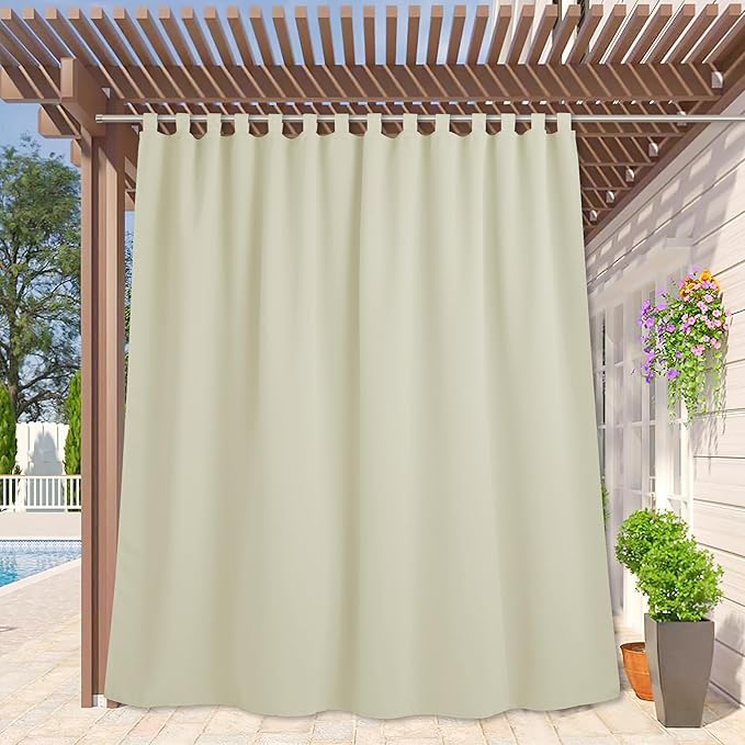 RYB HOME Extra Wide Outdoor Curtains by RYBHOME