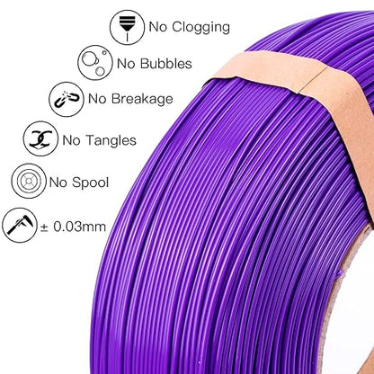 Inland V2 PLA PRO 3D Printer Filament Refill, 1.75mm Spooless Filament - Image 3