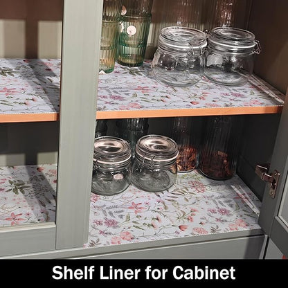 Leaf Floral Shelf Liners Non Adhesive and Strong Non-Slip Shelf and Drawer - Image 7