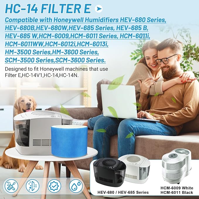 Lemige 3 Pack Upgraded HC14 Filter E Compatible - Image 2