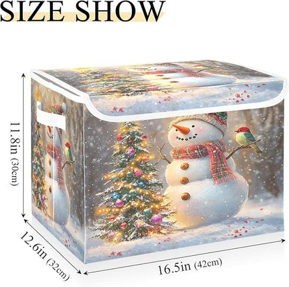 xigua Whimsical Snowman Storage Bins - Image 3