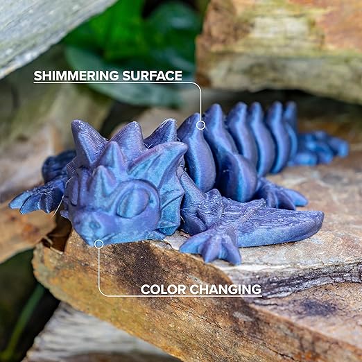 Polymaker Panchroma Blue Color Changing PLA, Glitter Starlight Twilight 3D - Image 4