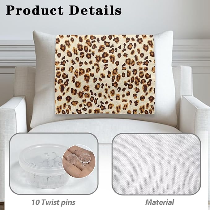 Leopard Couch Headrest Covers Non-Slip Sofa Slipcover - Image 4