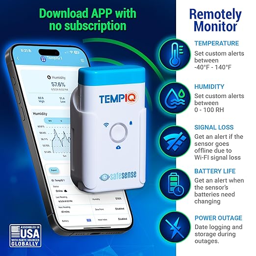 TEMPIQ Remote WiFi Temperature & Humidity Sensor - Image 3