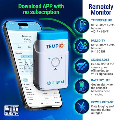 TEMPIQ WiFi 2-Pack Temperature & Humidity Sensor - Image 3