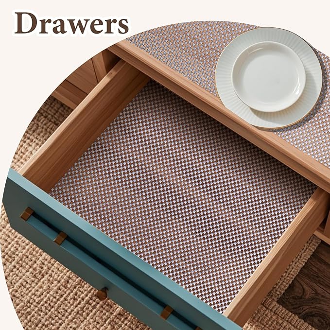 Drawer and Shelf Liner for Kitchen Cabinet: 12 in X 10 Ft Non Slip Waterproof - Image 3
