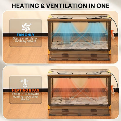 TURBRO 157 L Pet Incubator for Puppies and Kittens, Temperature and Humidity - Image 3