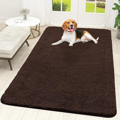 OLANLY Dog Door Mat for Muddy Paws 59x35, Absorbs Moisture and Dirt, Absorbent by OLANLY