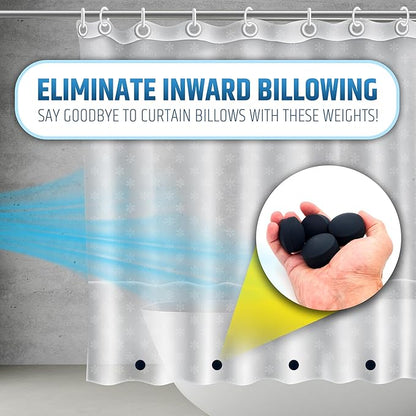 Powerful Anti-Billowing Magnetic Shower Curtain Weights - Image 2