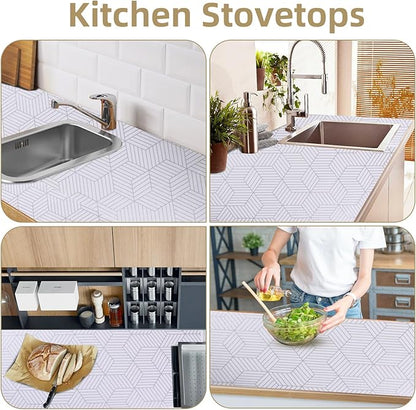 Shelf Liners for Kitchen Cabinets 24in x 20FT, Non Adhesive Cabinet Liner - Image 6