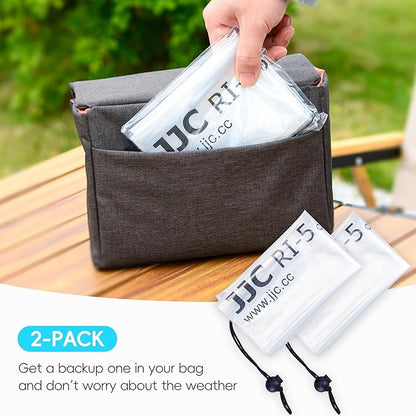 JJC DSLR Camera Rain Cover, Rain Coat Sleeve Protector - Image 7