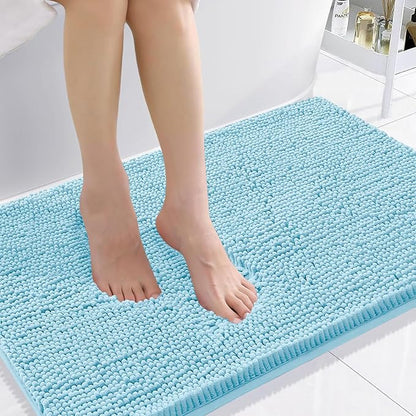 Smiry Luxury Chenille Bathroom Rugs 36x24, Extra Soft and Absorbent Shaggy Bath by Smiry