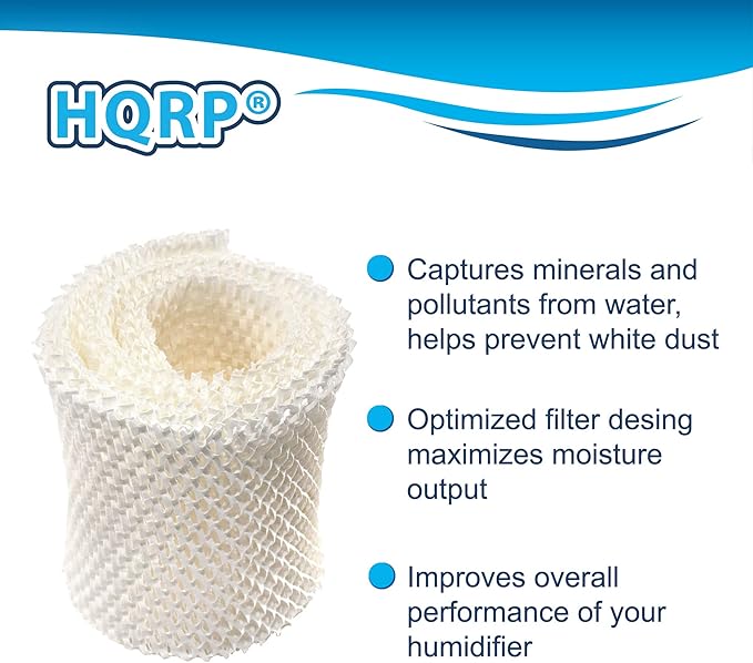 HQRP WF1 Wick Filter for Kaz 885 3000 3300 3400 EV710, Emerson HD200 HD300 - Image 4
