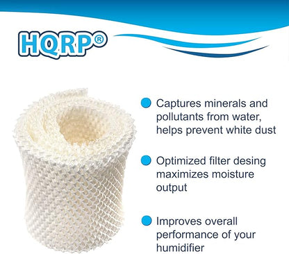 HQRP WF1 Wick Filter for Kaz 885 3000 3300 3400 EV710, Emerson HD200 HD300 - Image 4