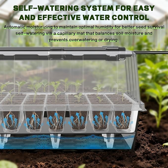 120-Cell Self-Watering Seed Starter Tray - Image 3