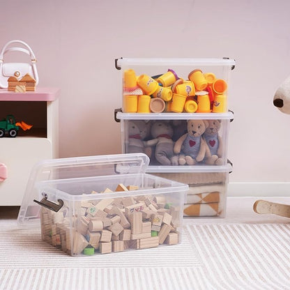 Citylife 22.2 QT 6 Packs Plastic Storage Bins - Image 3