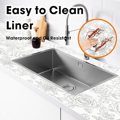 Drawer and Shelf Liner for Kitchen Cabinets Non-Adhesive, Non-Slip Cabinet - Image 3