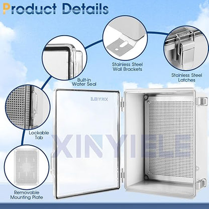 Waterproof Outdoor Project ABS Plastic Junction Box IP67 Weatherproof Dustproof - Image 3
