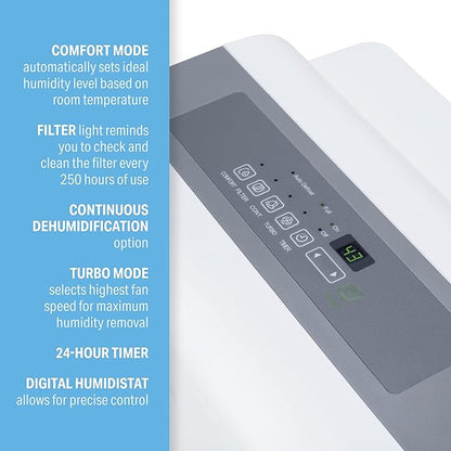 Perfect Aire 50-Pint, 500 Sq. Ft. ENERGY STAR Dehumidifier - Image 4