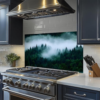 NYZE Kitchen Backsplash Stickers Waterproof Stove Backsplash Protector - Image 5