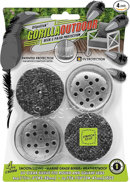 Slipstick GorillaOutdoor Berber Furniture Feet Pads by Slipstick
