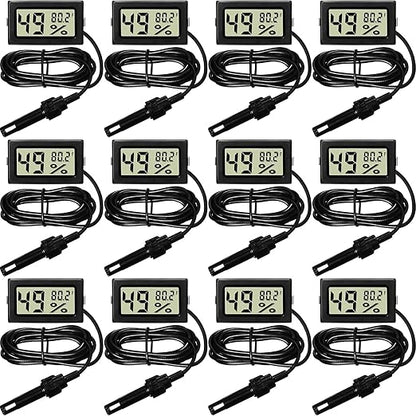 Weewooday Mini Digital Temperature Humidity Meters Gauge by Weewooday