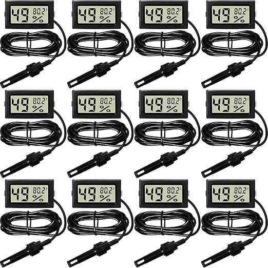 Weewooday Mini Digital Temperature Humidity Meters Gauge by Weewooday