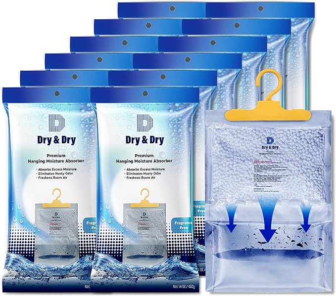 Dry & Dry 16 Pack Premium Moisture Absorbers Dehumidifiers by DryDry