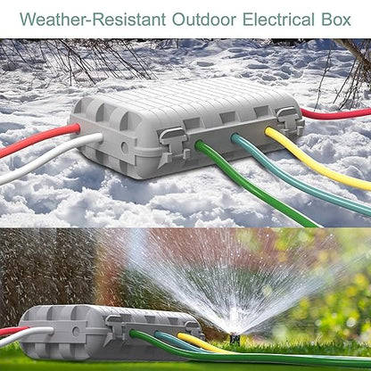 Outdoor Waterproof Electrical Box, 2 Pack Large Extension Cord Cover Protector - Image 4