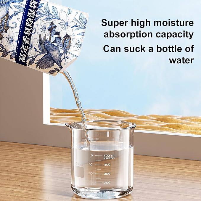 Moisture Absorber Bags for Closet, 10/20 Pack, Hanging Dehumidification Bag for - Image 3