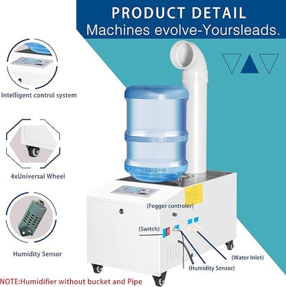 Ultrasonic Industrial Agricultural Humidifer 3L/H Stainless Steel Smart - Image 2