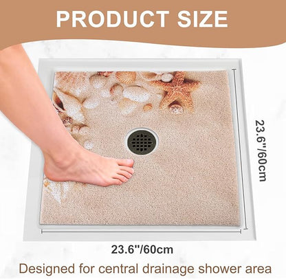 Square Shower Mat Non Slip: 24x24 Inch Extra Large Shower Mats - Image 2