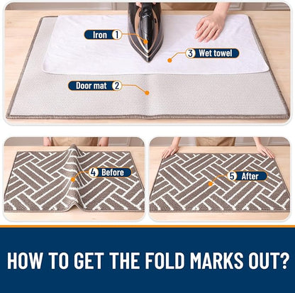 OLANLY Indoor Door Mat, 32x20 Inch, Dirt Resistant and Absorbent, Non-Slip - Image 8