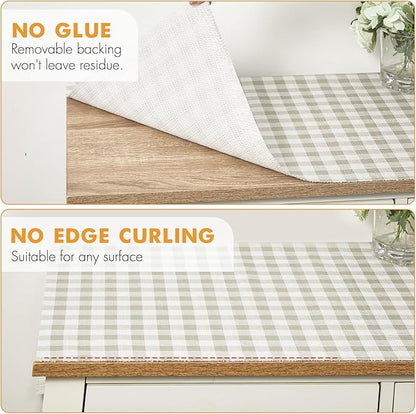 Viseeko Shelf and Drawer Liner for Kitchen Cabinet, Non-Adhesive Cabinet Liners - Image 4