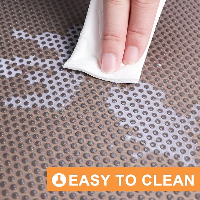 FLPMIX Kitchen Cabinet Drawer Liner: Clear Non-Adhesive Pantry Shelf Liner - Image 5