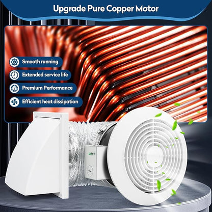 512M 6 Inch Through-the-Wall Exhaust Fan - Image 5