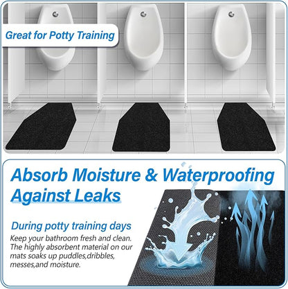 Urinal Mats for Men Bathroom, Urinal Floor Mats, Non-Slip Water Deodorization - Image 5